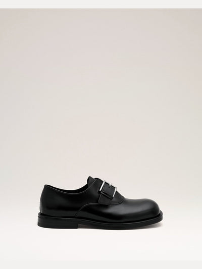 Leather Monk Strap Shoes