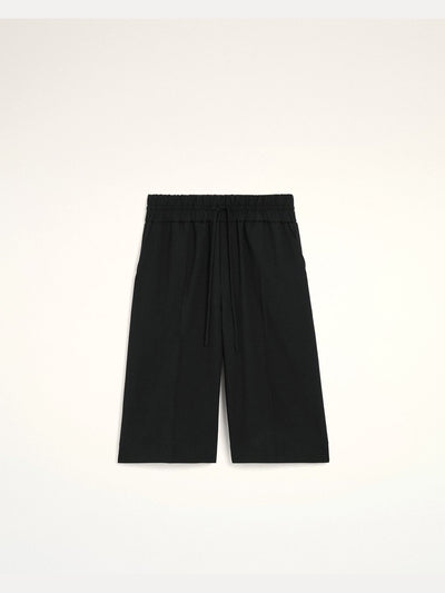 Elasticated Wool Bermuda Shorts