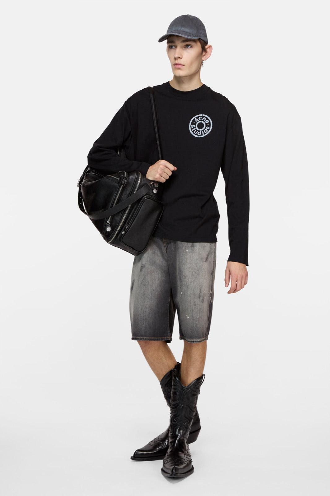 Acne Studios გრძელსახელოიანი მაისური ლოგოთი