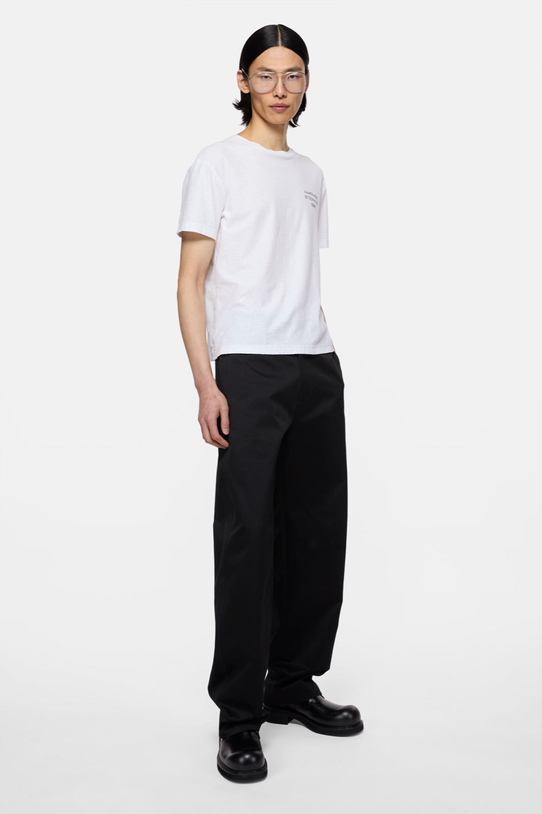 Acne Studios ბამბის ატლასის შარვალი