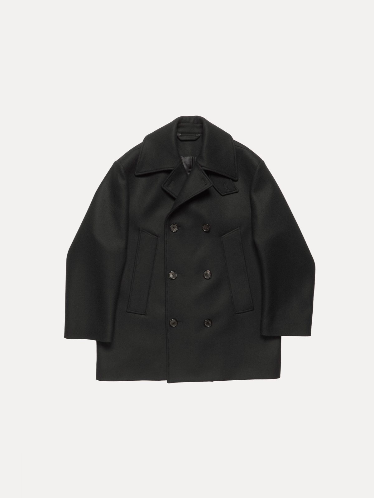 Acne Studios მატყლის მოკლე ორმწკრივი პალტო