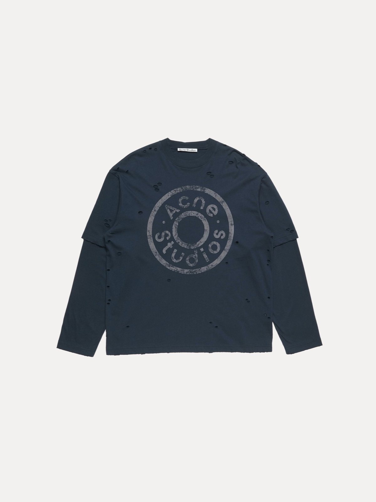 Acne Studios ორფენიანი მაისური ლოგოთი