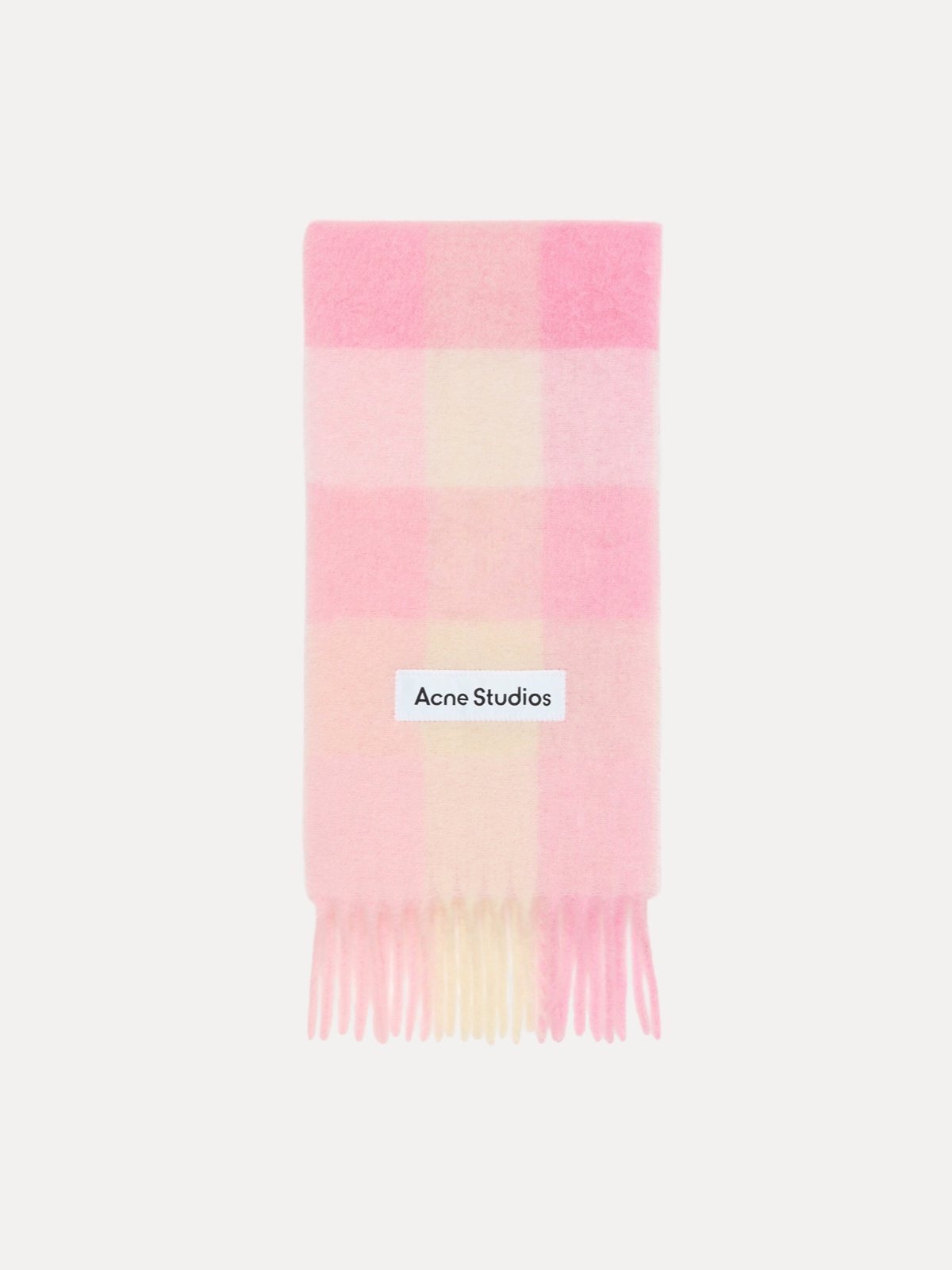 Acne Studios მოჰერის უჯრედიანი შარფი