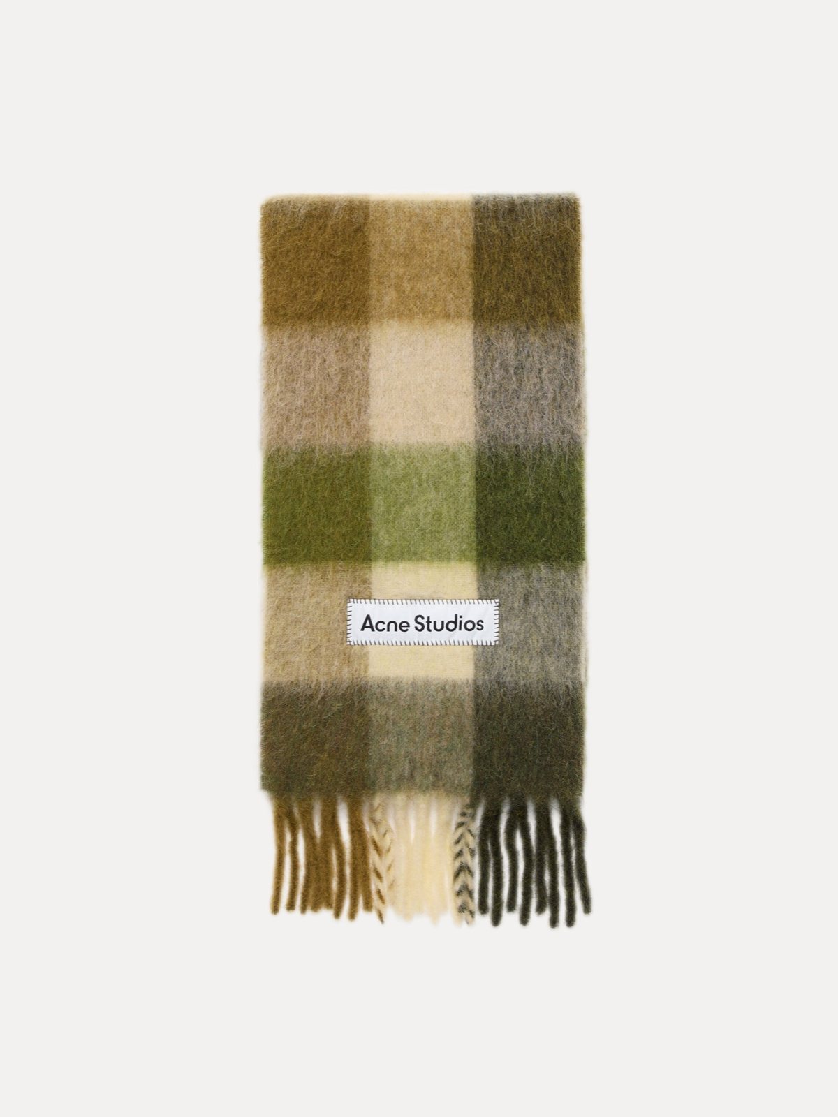 Acne Studios მოჰერის შარფი უჯრედით
