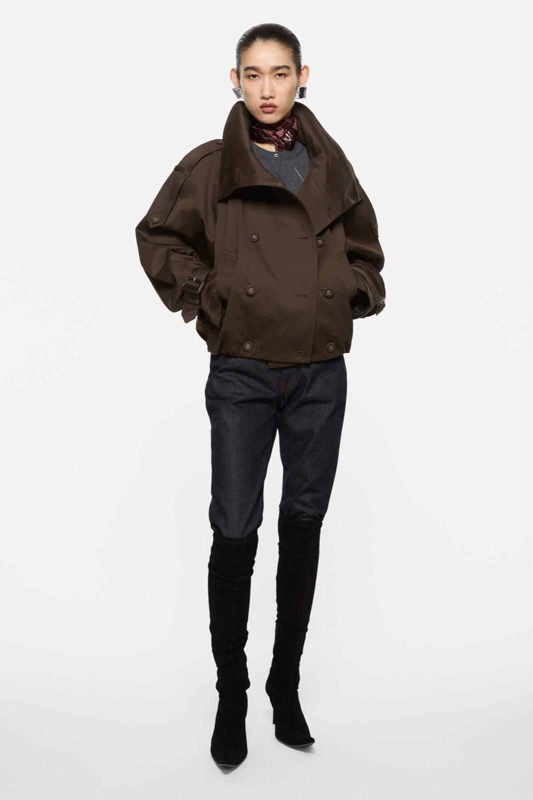 Acne Studios მოკლე ტრენჩი