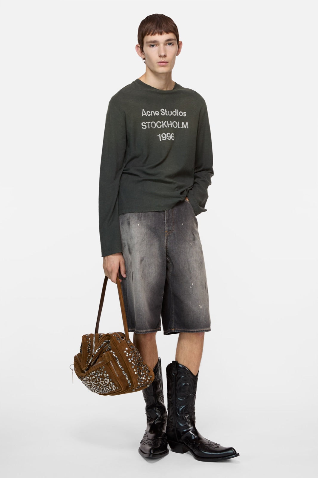 Acne Studios გრძელსახელოიანი მაისური 1996 ლოგოთი