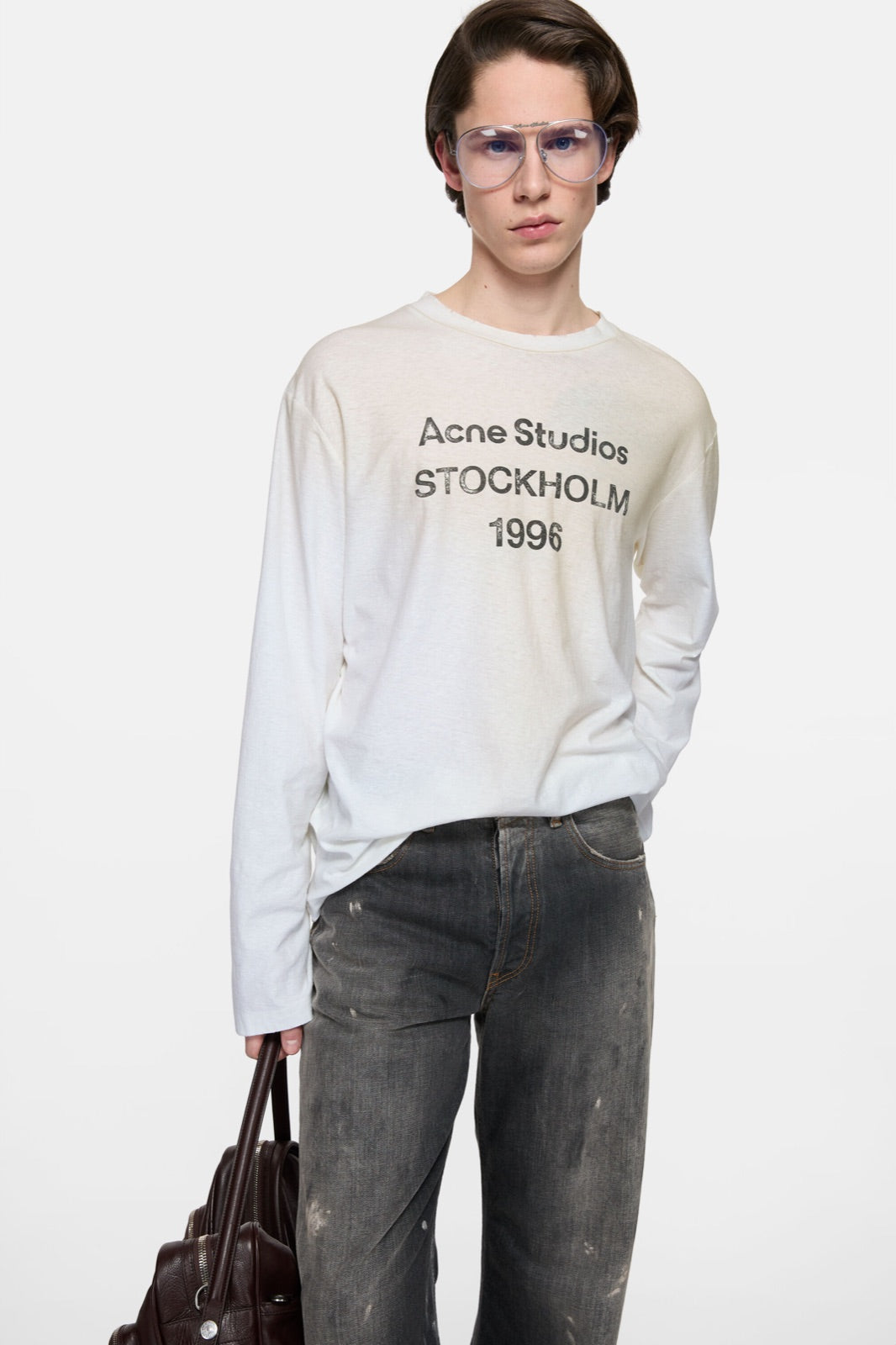 Acne Studios გრძელსახელოიანი მაისური 1996 ლოგოთი