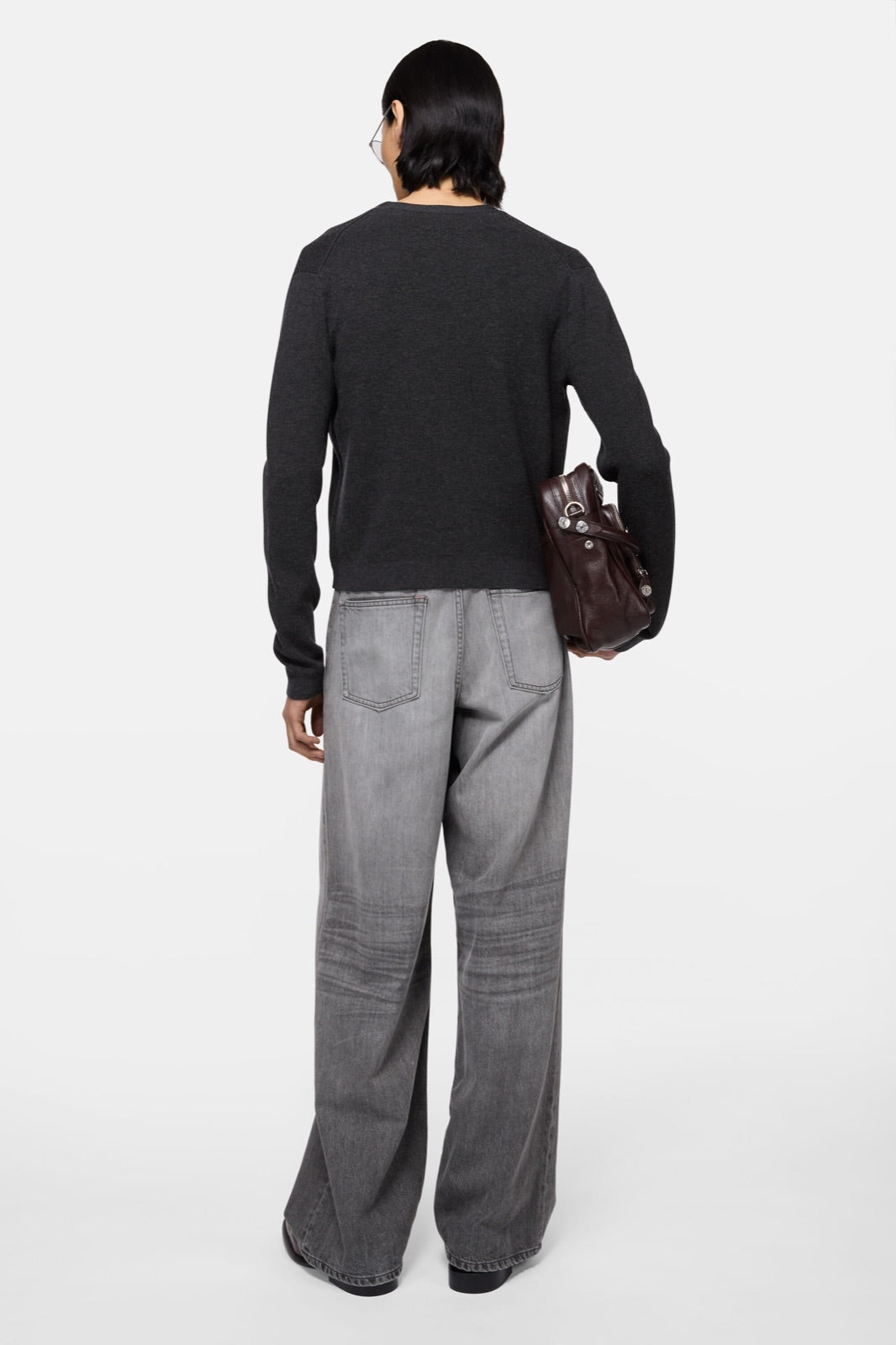 Acne Studios მერინოს კარდიგანი V საყელოთი