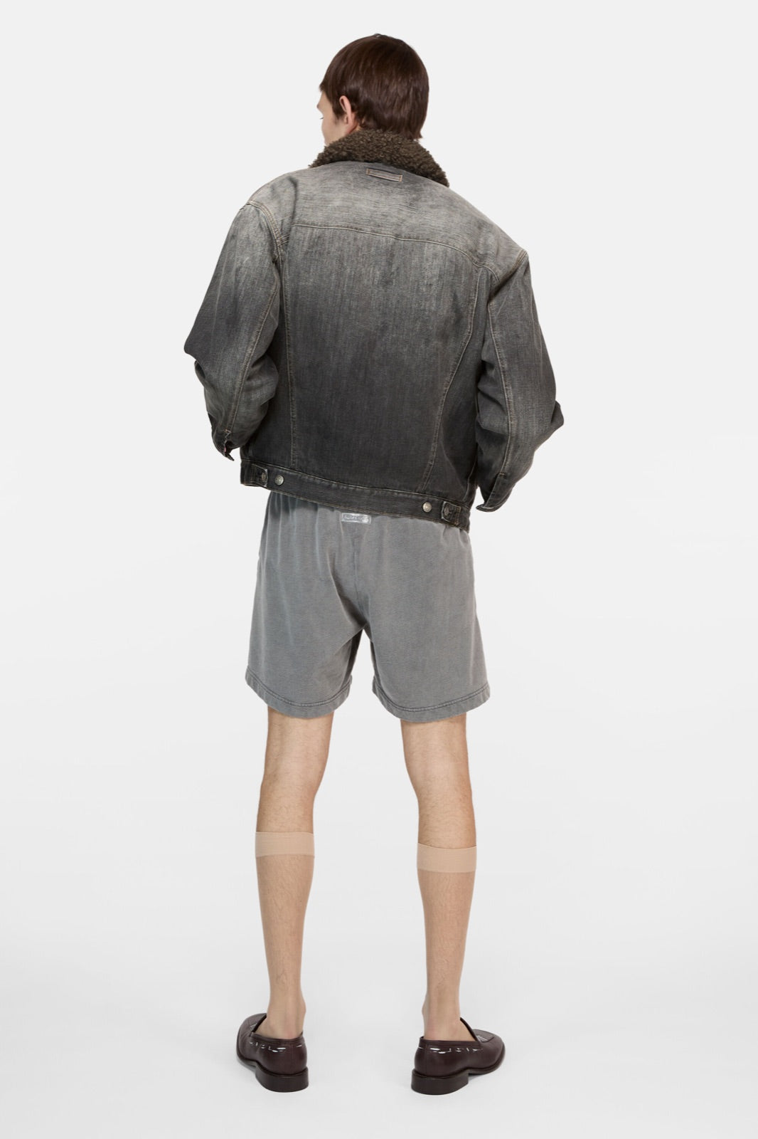 Acne Studios ჯინსის ქურთუკი ხელოვნური ბეწვით