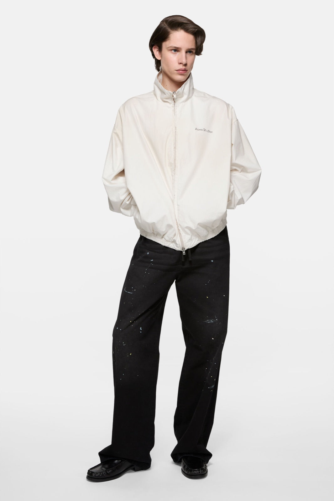 Acne Studios ბამბის ქურთუკი ლოგოთი