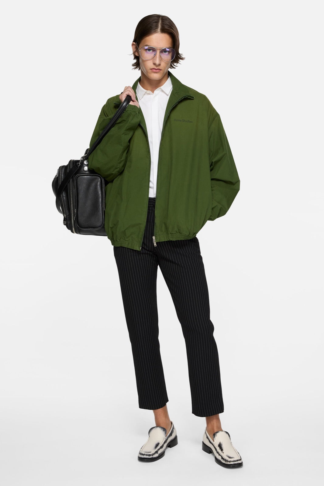 Acne Studios ბამბის ქურთუკი ლოგოთი