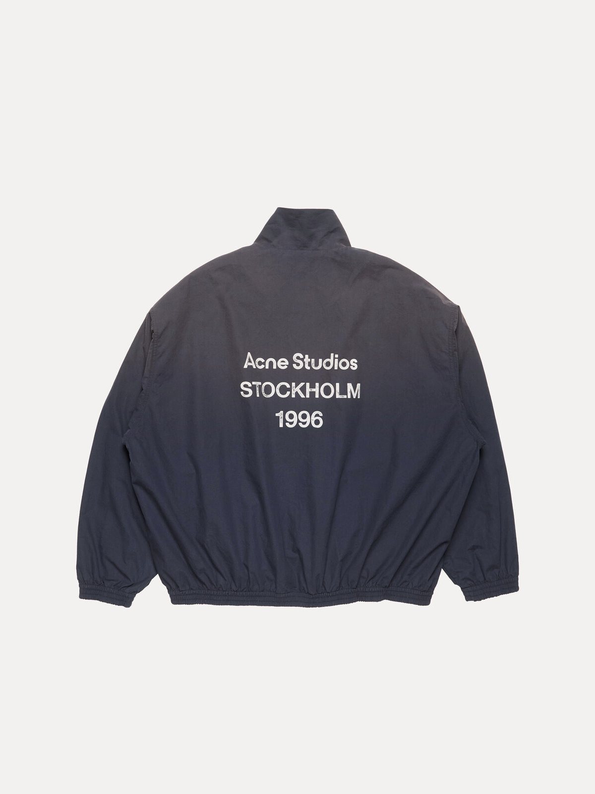 Acne Studios ქურთუკი ლოგოთი, მუქი ლურჯი