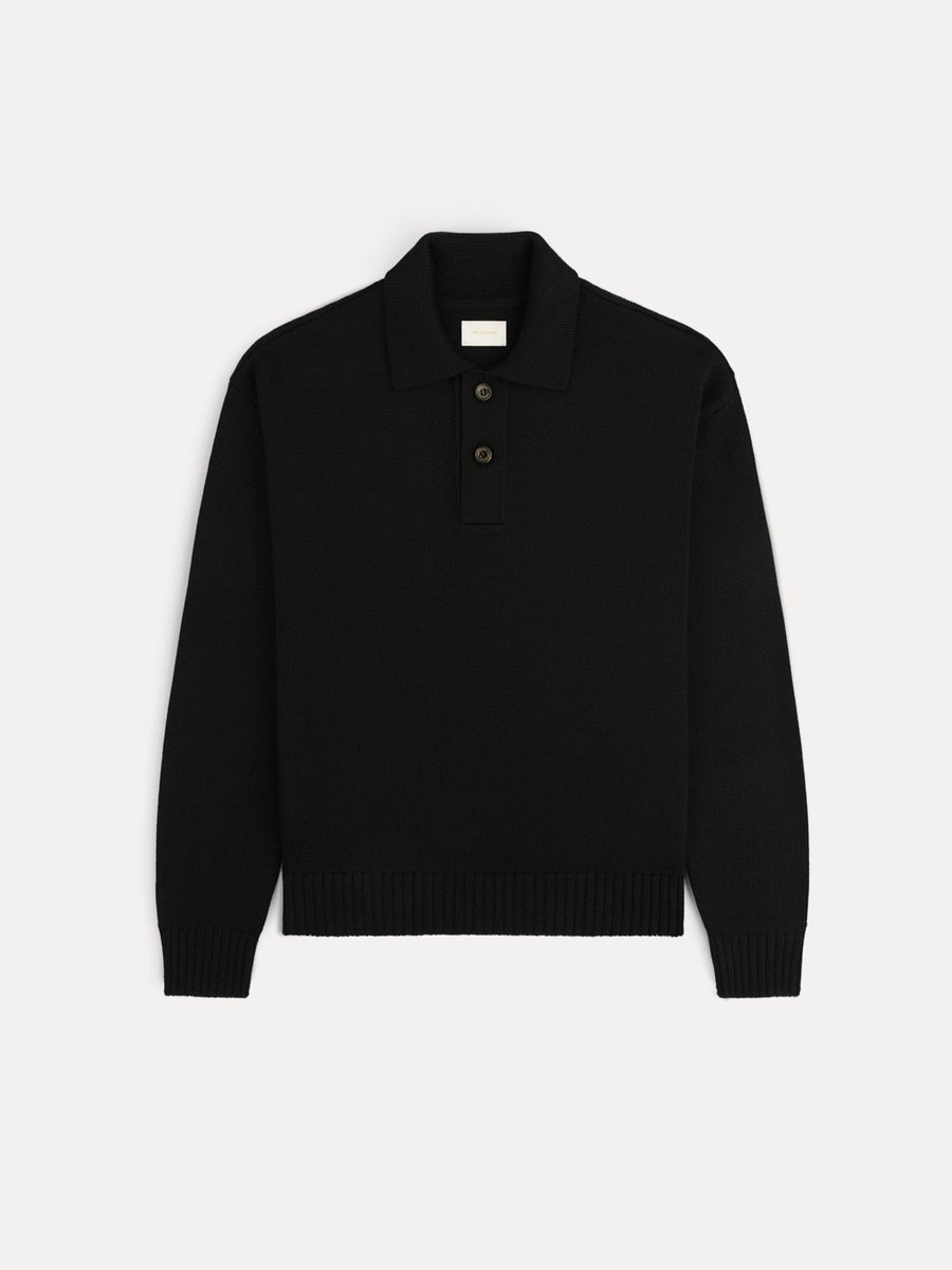 Long-Sleeve Merino Polo