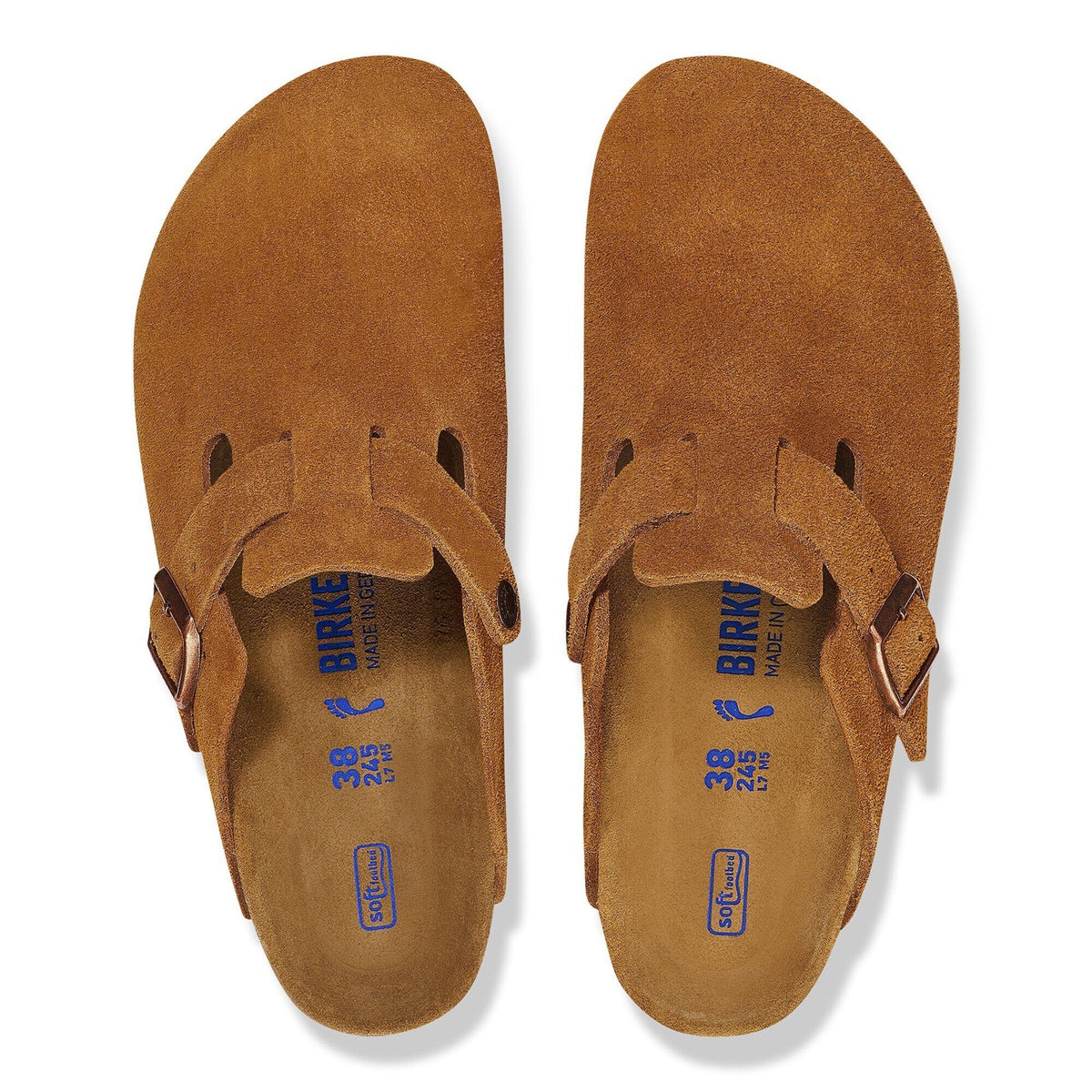 Birkenstock ზამშის კლოგები Boston