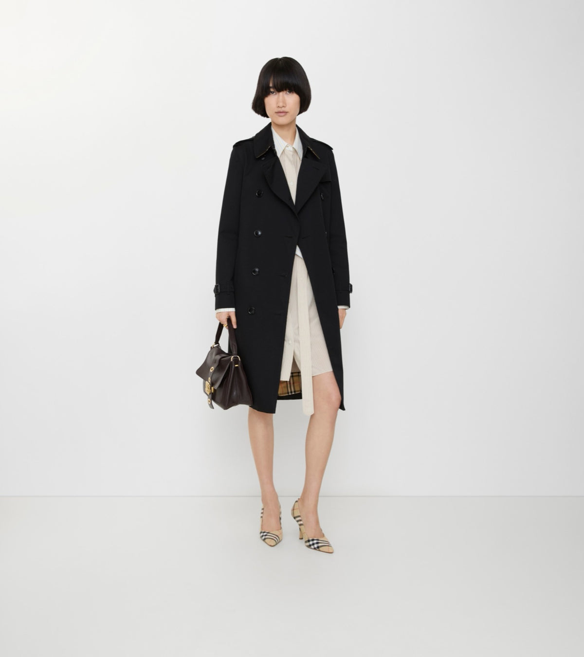 Burberry გრძელი ტრენჩი Kensington Heritage