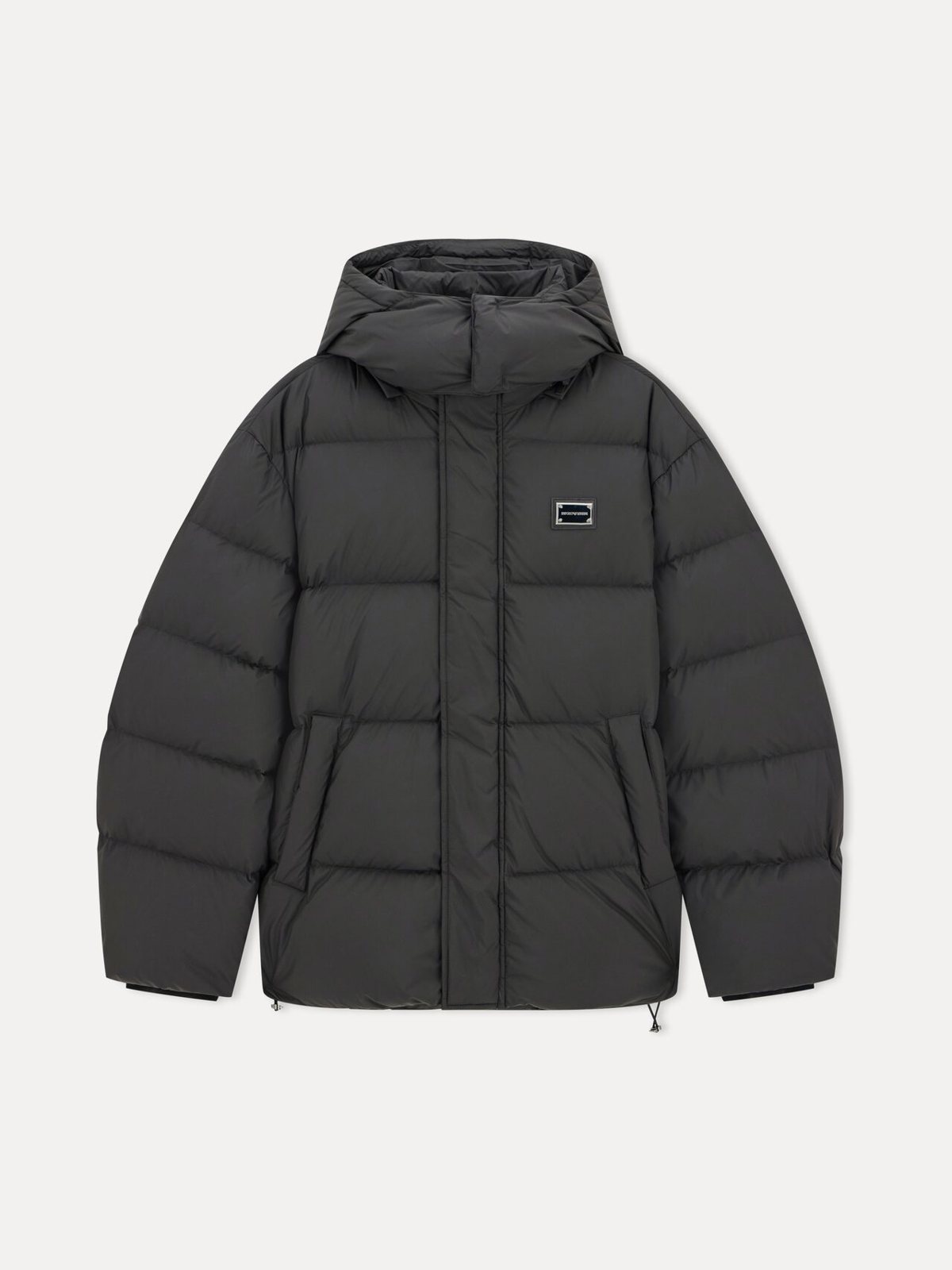 Emporio Armani ღინღლის ქურთუკი კაპიუშონით