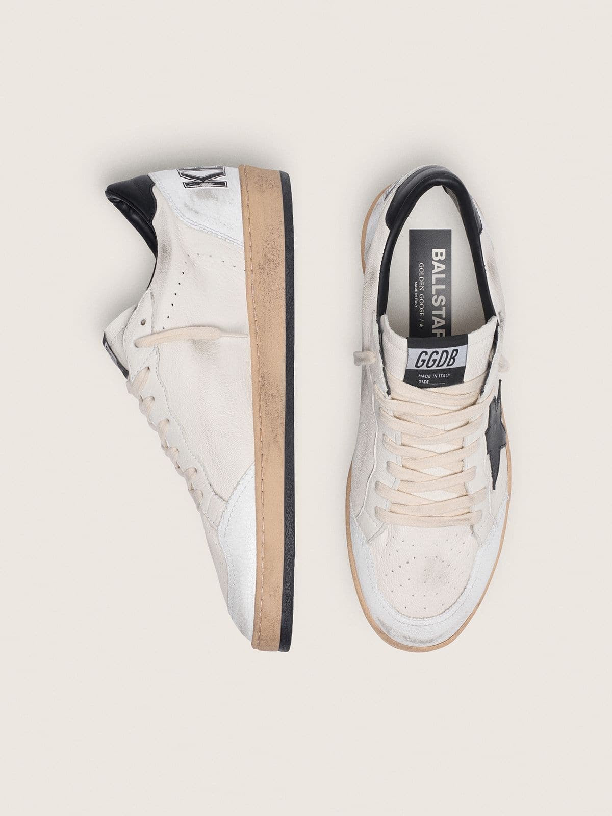 Golden Goose ტყავის კედები Ball Star