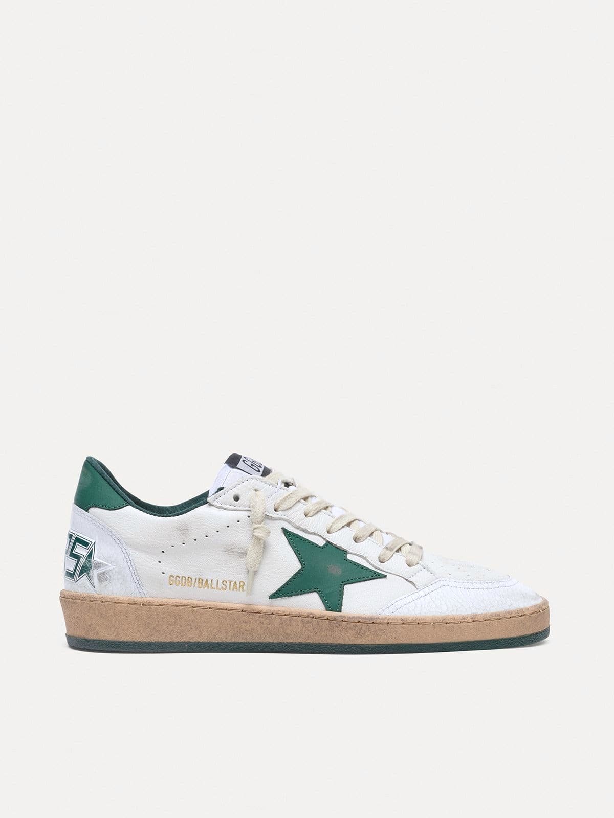 Golden Goose კედები Ball Star მწვანე ვარსკვლავით
