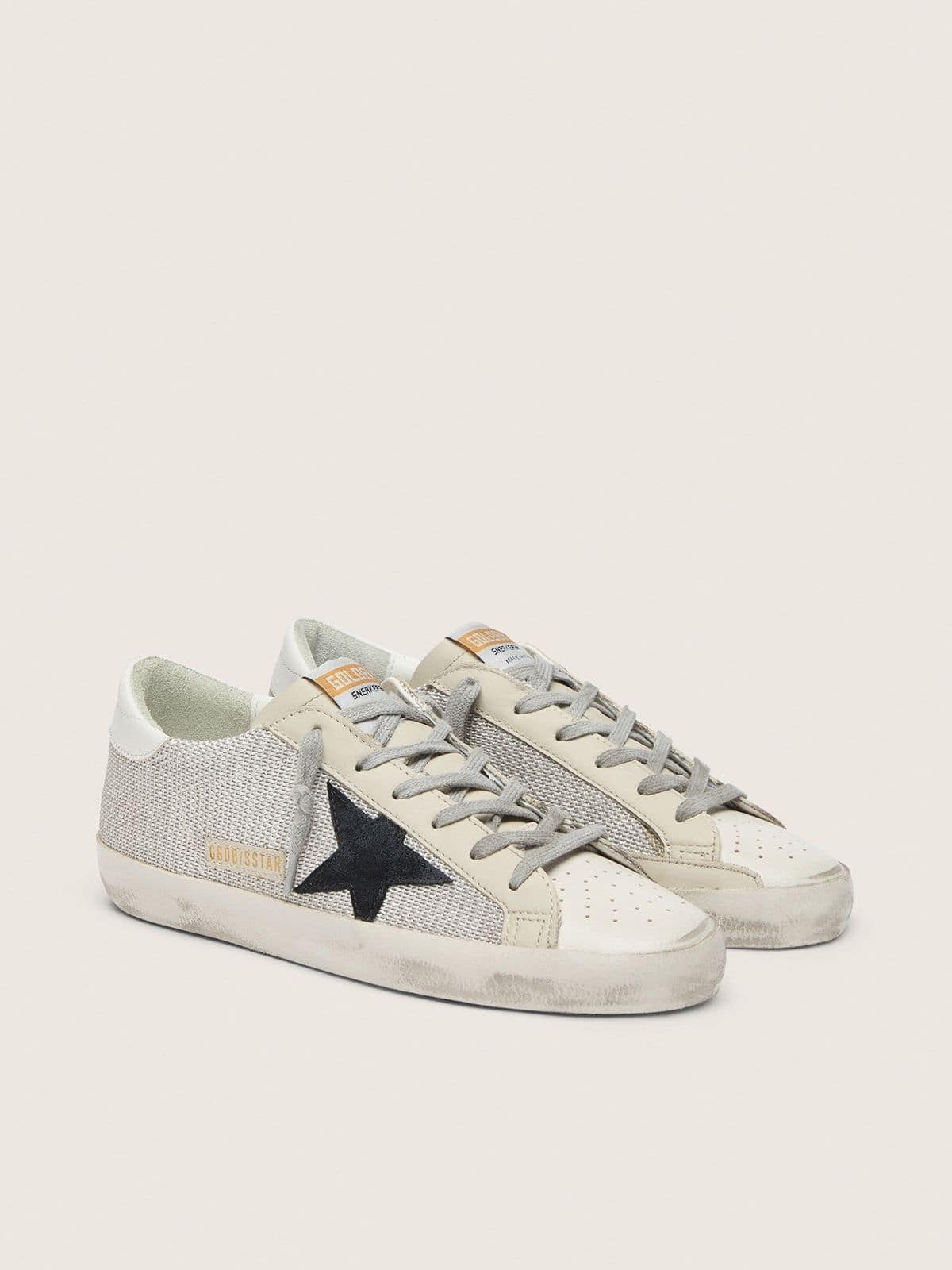 Golden Goose კედები Super-Star შავი ვარსკვლავით