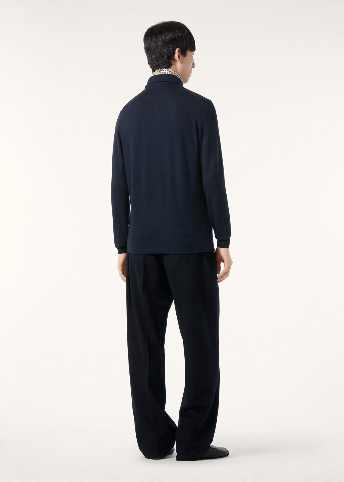 Loro Piana ქაშმირის პოლო გრძელი სახელოთი