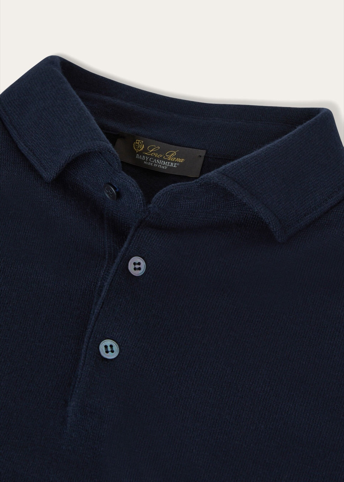 Loro Piana ქაშმირის პოლო გრძელი სახელოთი