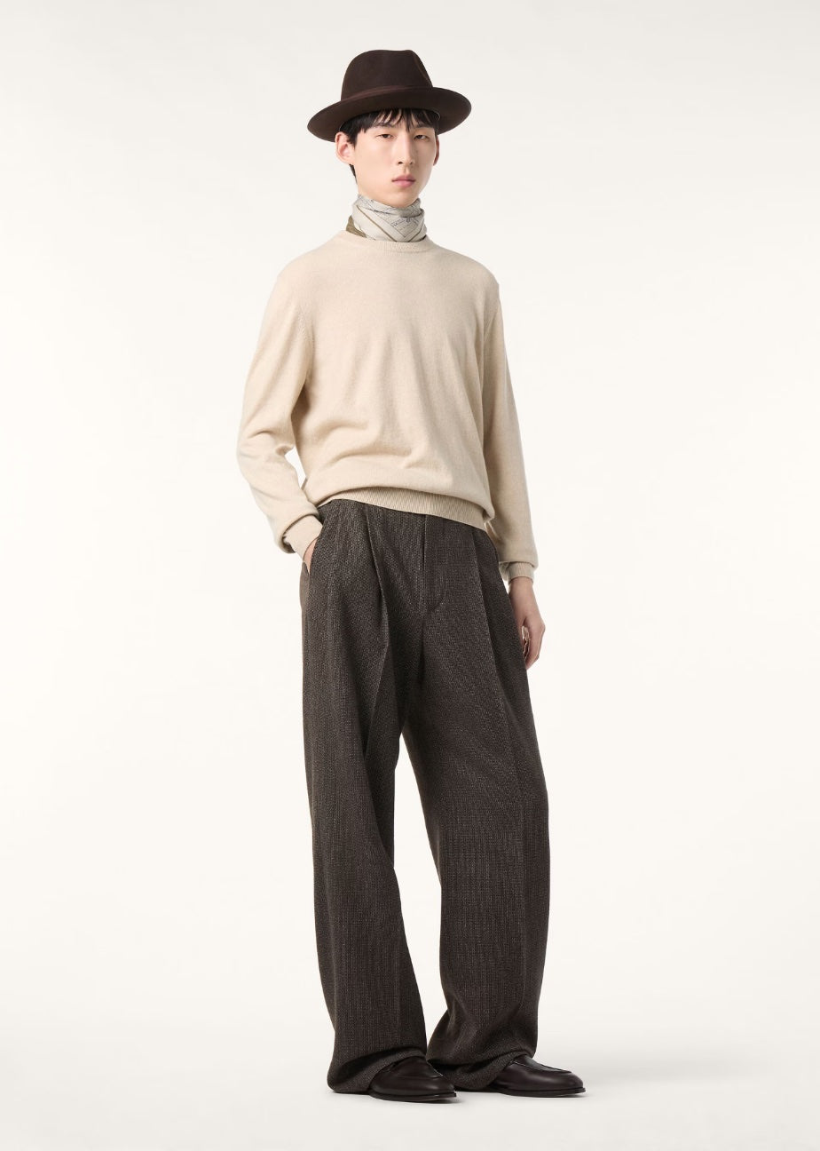 Loro Piana ქაშმირის სვიტერი მრგვალი საყელოთი