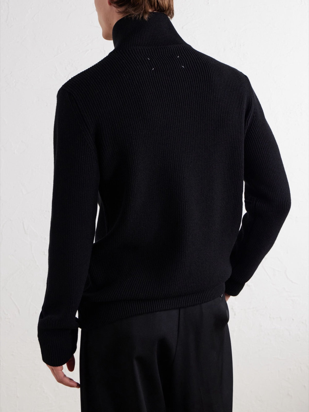 Maison Margiela ნაქსოვი კარდიგანი ელვით