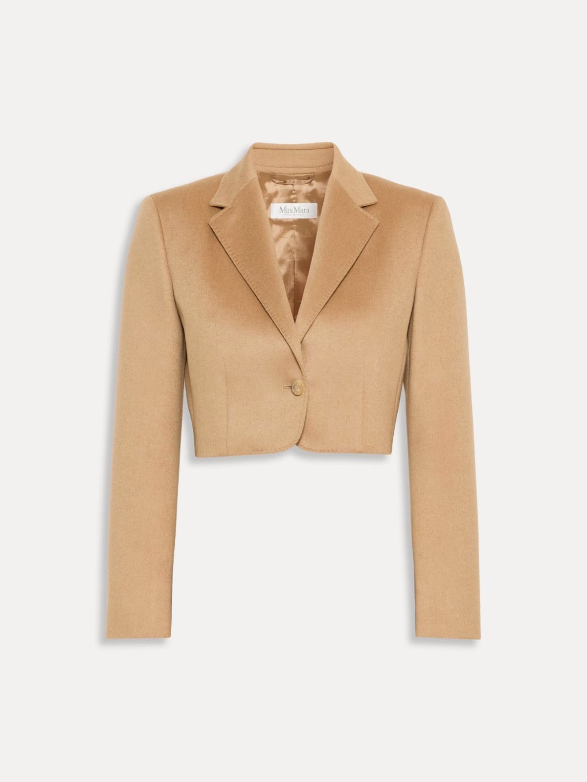 Max Mara აქლემის მატყლის მოკლე პიჯაკი