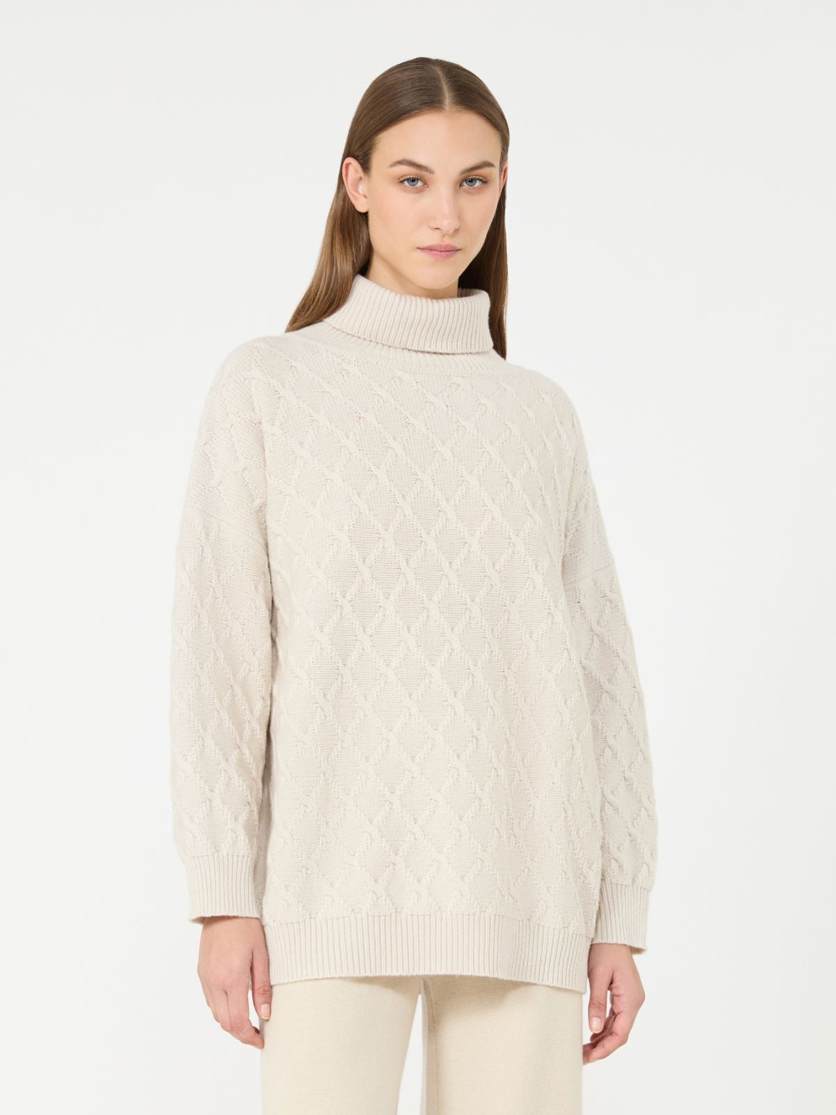 Max Mara რომბისებური ნაქსოვის სვიტერი