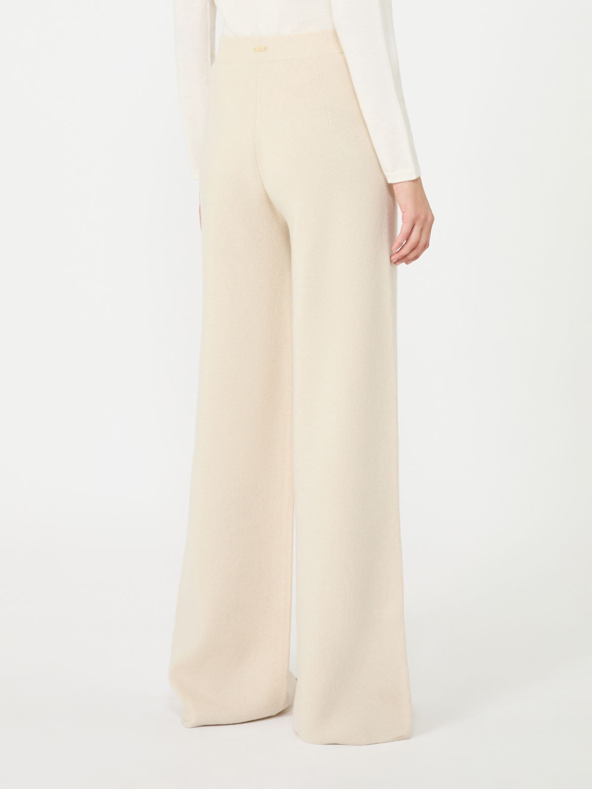 Max Mara ნაქსოვი ფართო შარვალი
