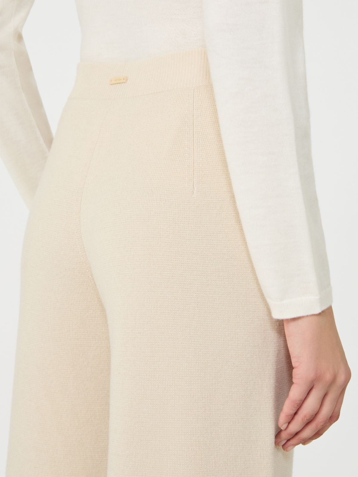 Max Mara ნაქსოვი ფართო შარვალი