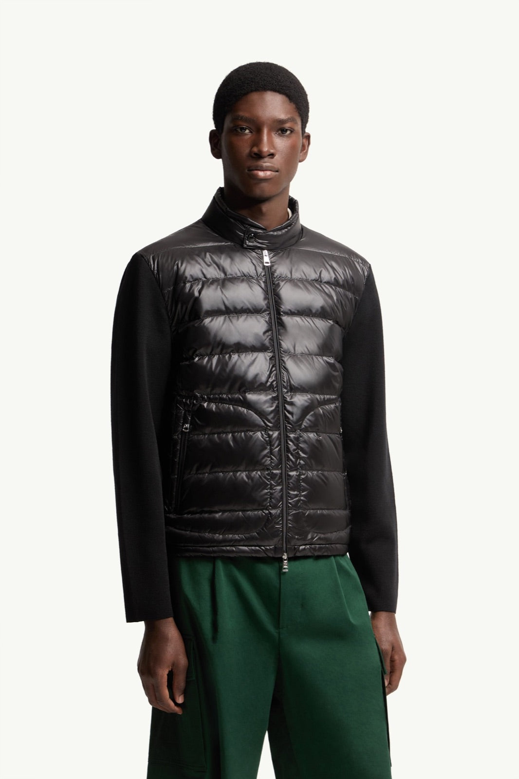 Moncler მატყლის კარდიგანი პრიალა ღინღლით