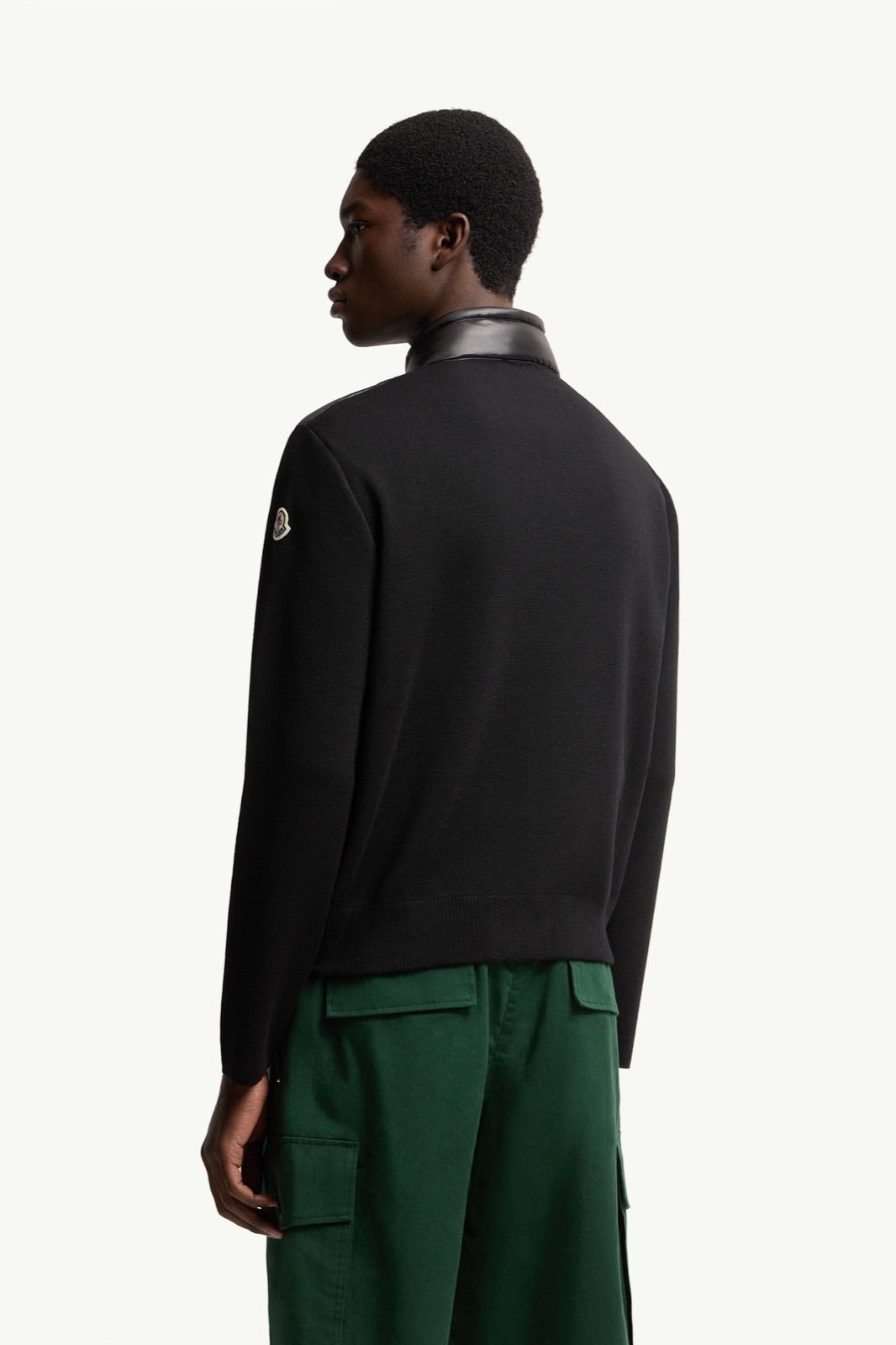 Moncler მატყლის კარდიგანი პრიალა ღინღლით