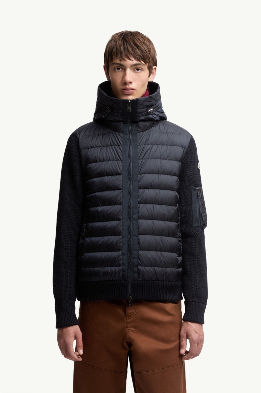 Moncler ღინღლის კარდიგანი კაპიუშონით