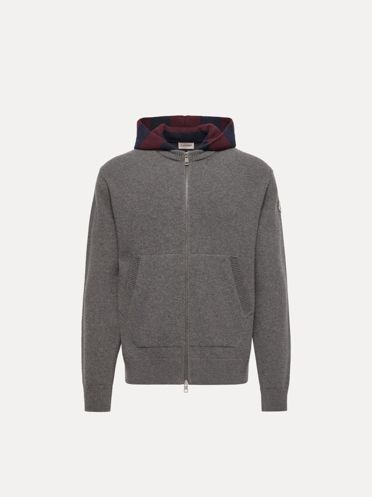 Moncler კარდიგანი ზოლიანი კაპიუშონით