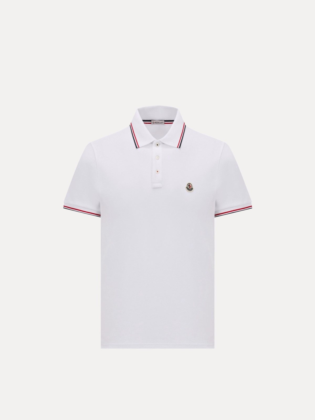 Moncler პიკეს პოლო სამფეროვანი ზოლით