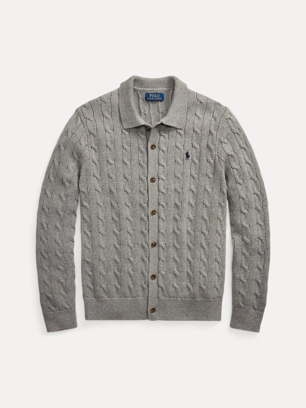 Polo Ralph Lauren წნული კარდიგანი საყელოთი