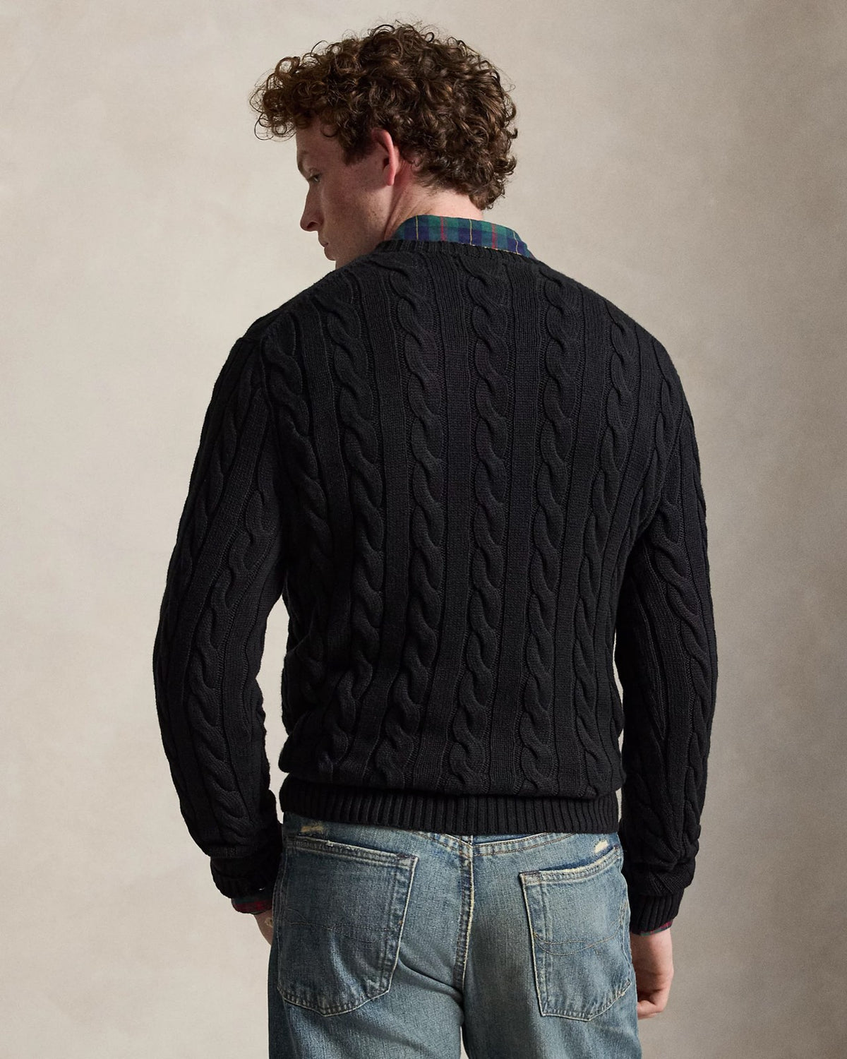 Polo Ralph Lauren ბამბის წნული სვიტერი