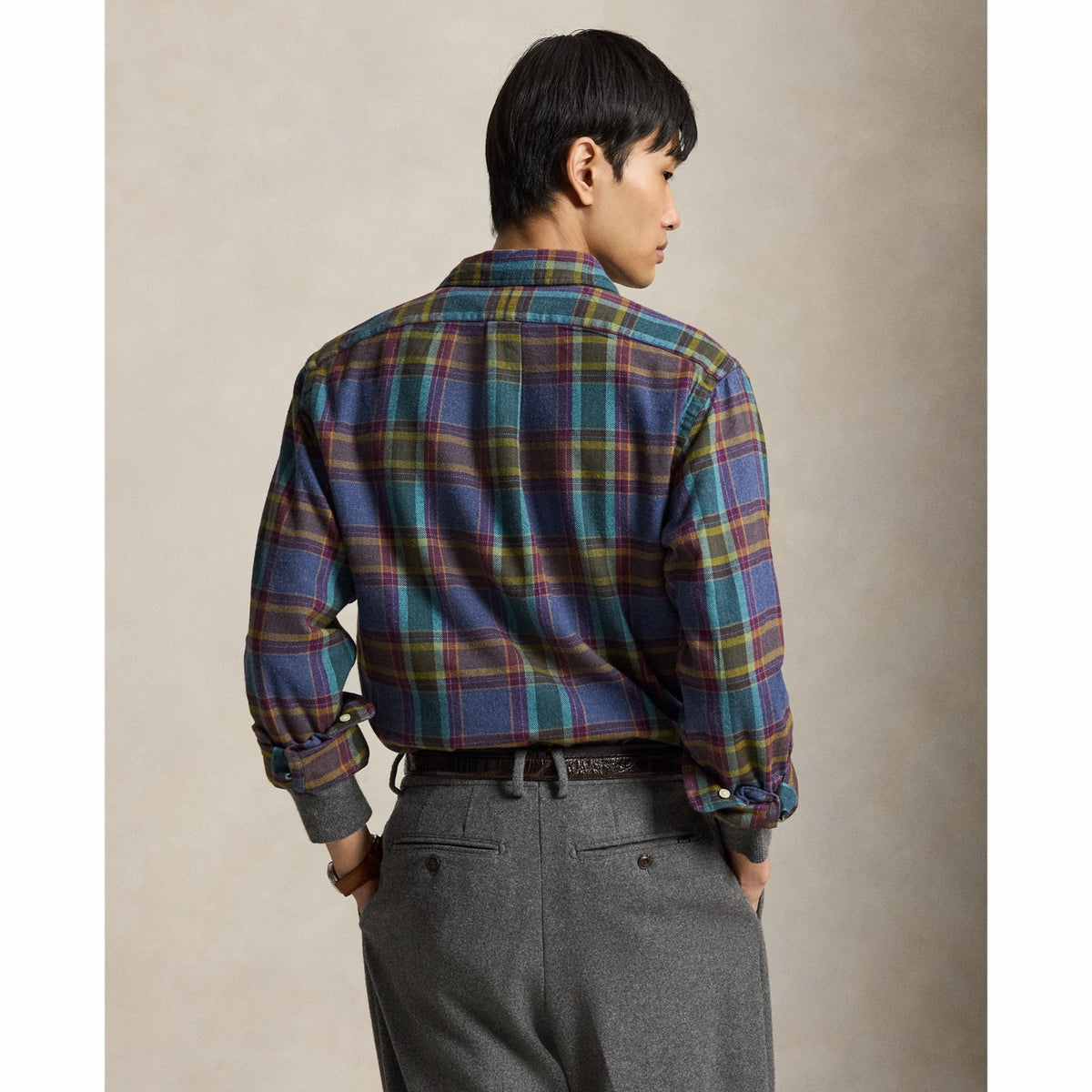 Polo Ralph Lauren უჯრედიანი ფლანელის პერანგი