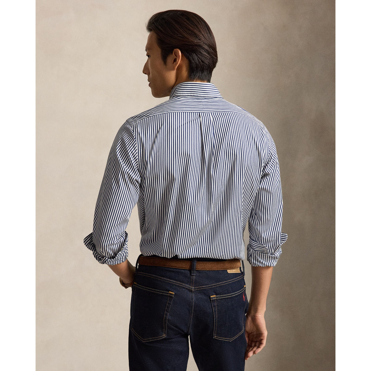 Polo Ralph Lauren ზოლიანი პერანგი, კლასიკური ჭრა