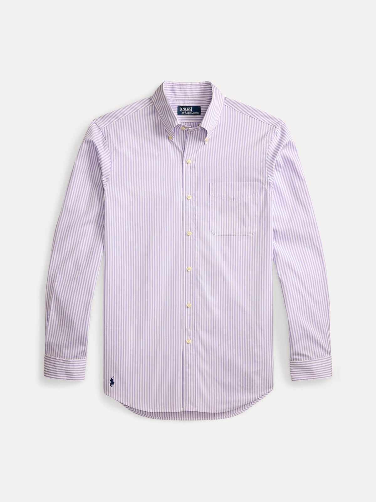 Polo Ralph Lauren ზოლიანი პერანგი პოპლინისგან