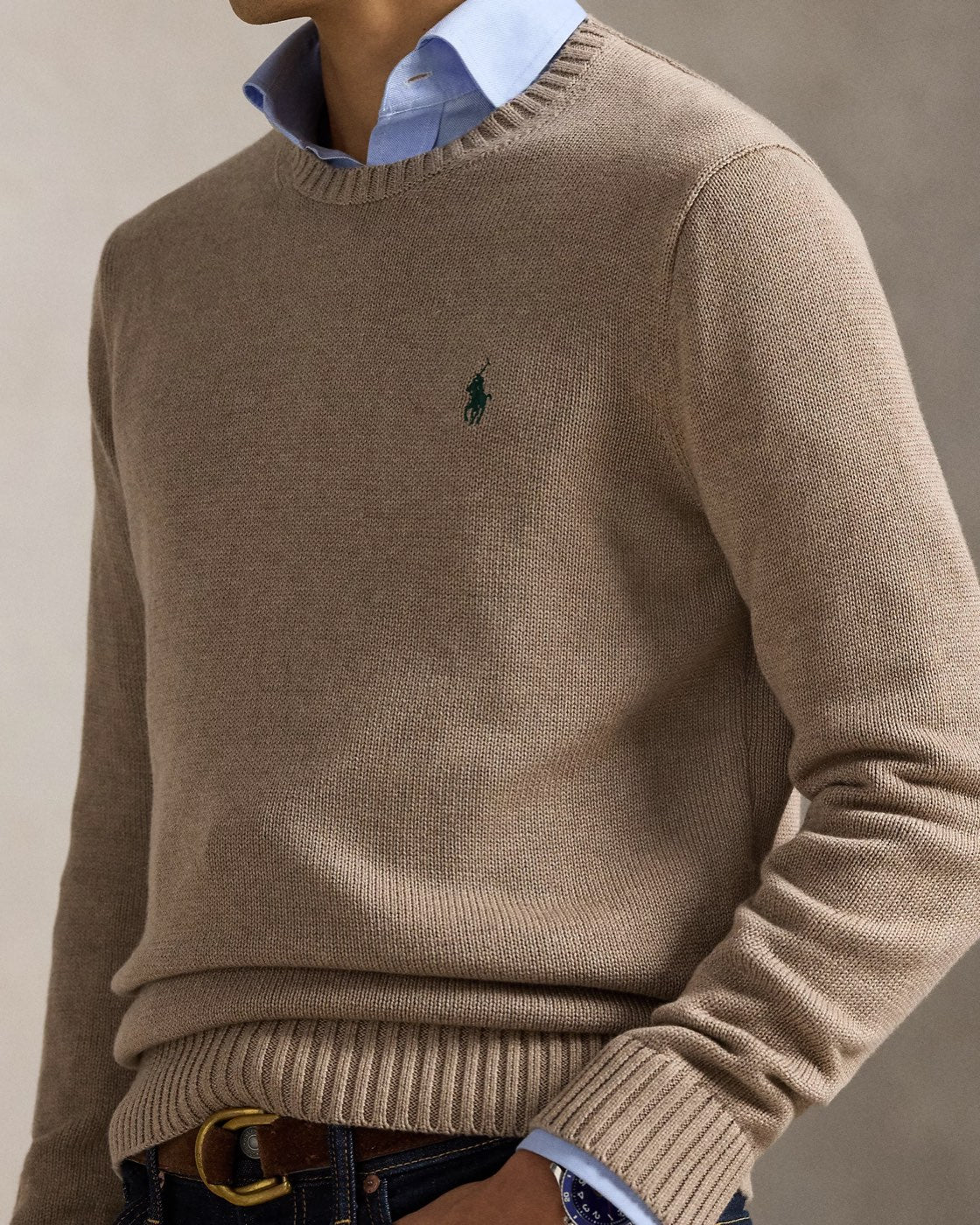 Polo Ralph Lauren ბამბის სვიტერი მრგვალი საყელოთი