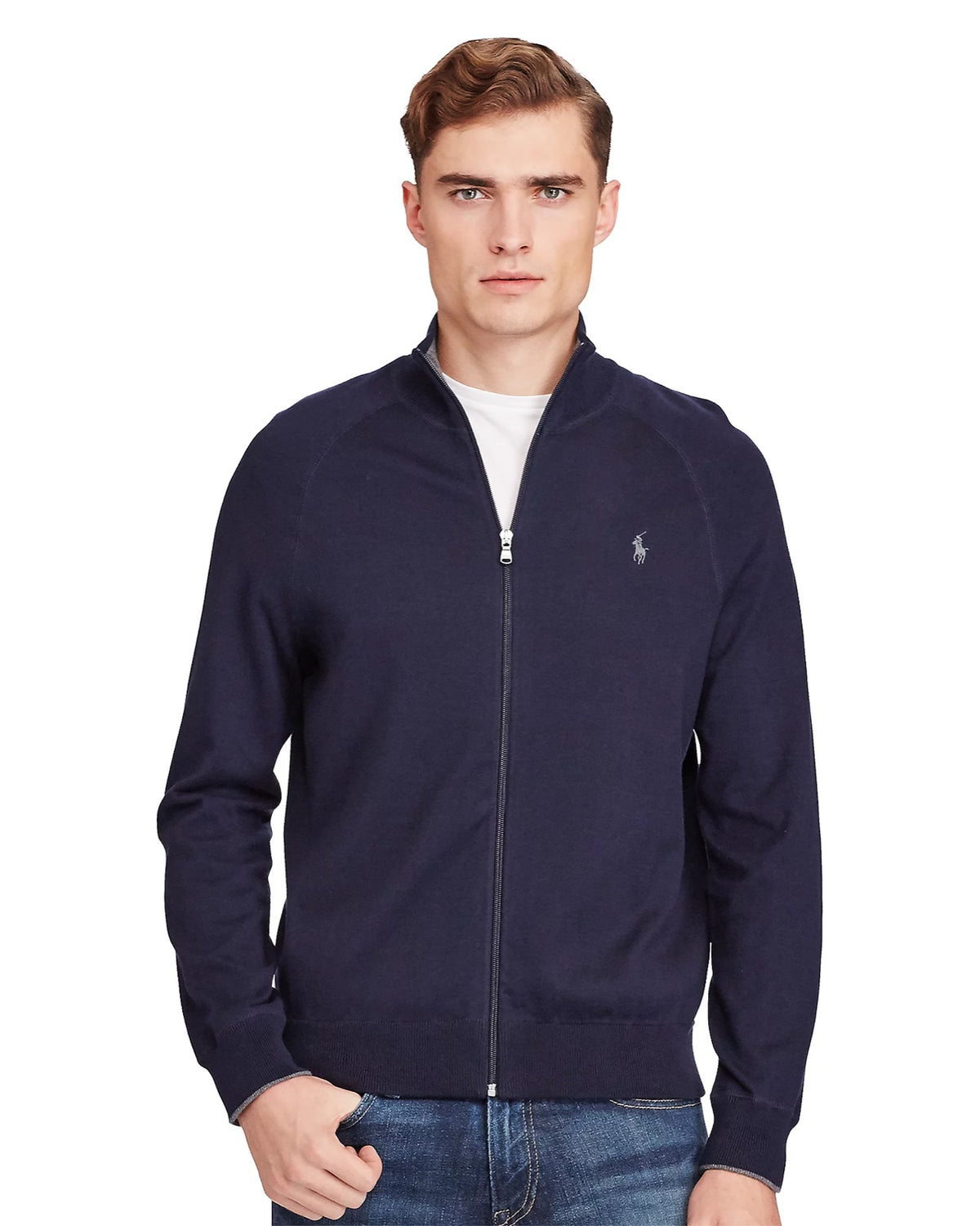 Polo Ralph Lauren ბამბის სვიტერი ელვით