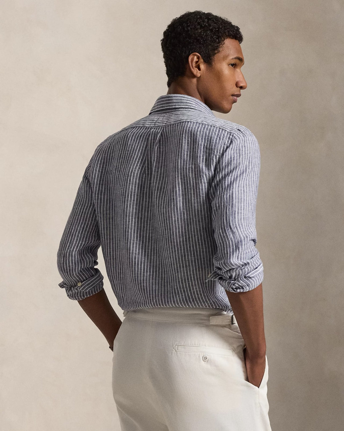 Polo Ralph Lauren ზოლიანი სელის პერანგი