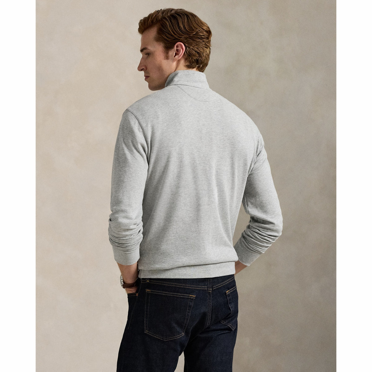 Polo Ralph Lauren ნახევრად ელვიანი სვიტერი Luxury Jersey