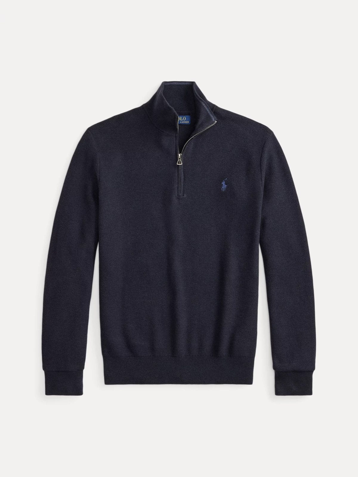 Polo Ralph Lauren ბამბის სვიტერი მოკლე ელვით