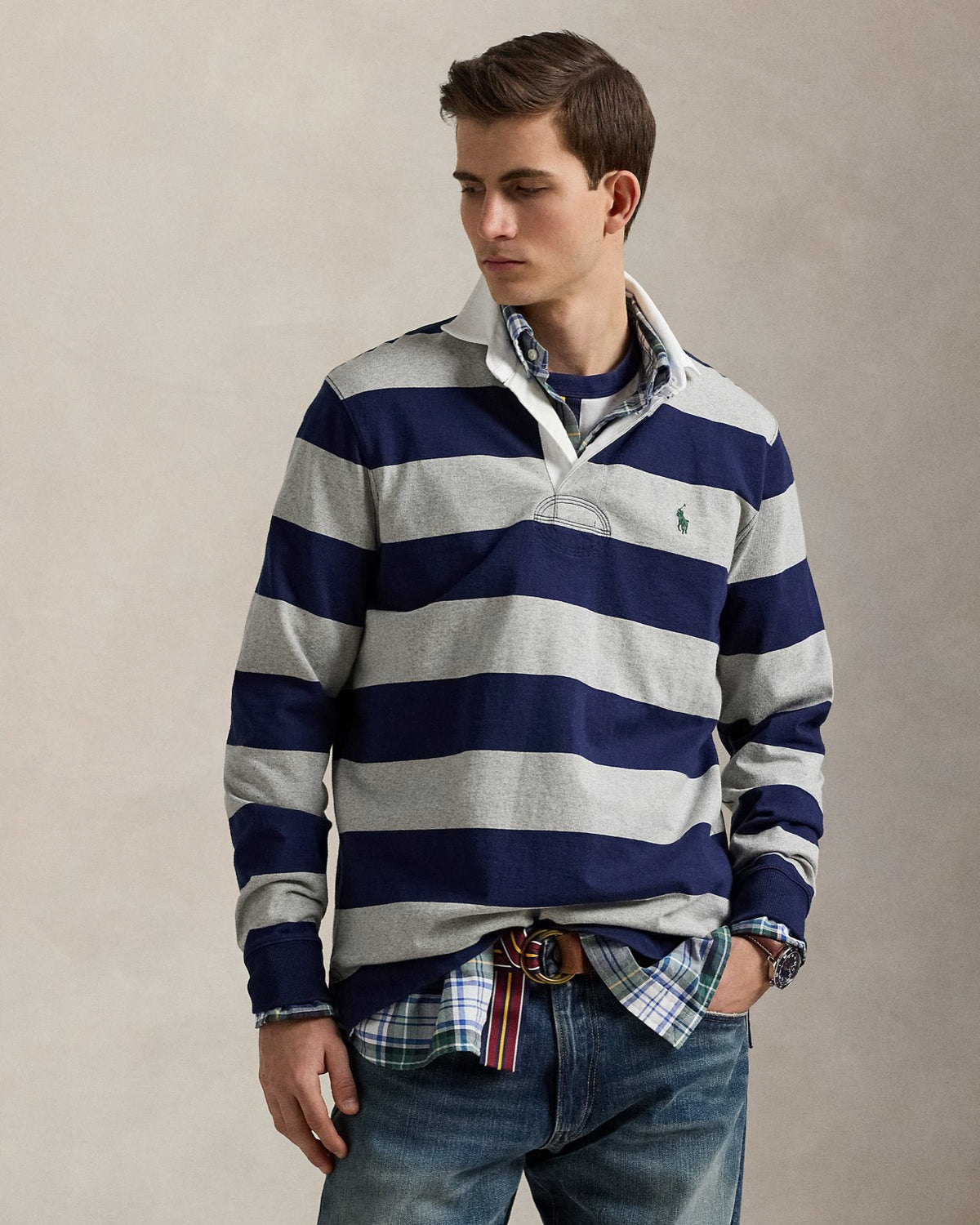 Polo Ralph Lauren ზოლიანი რაგბის მაისური
