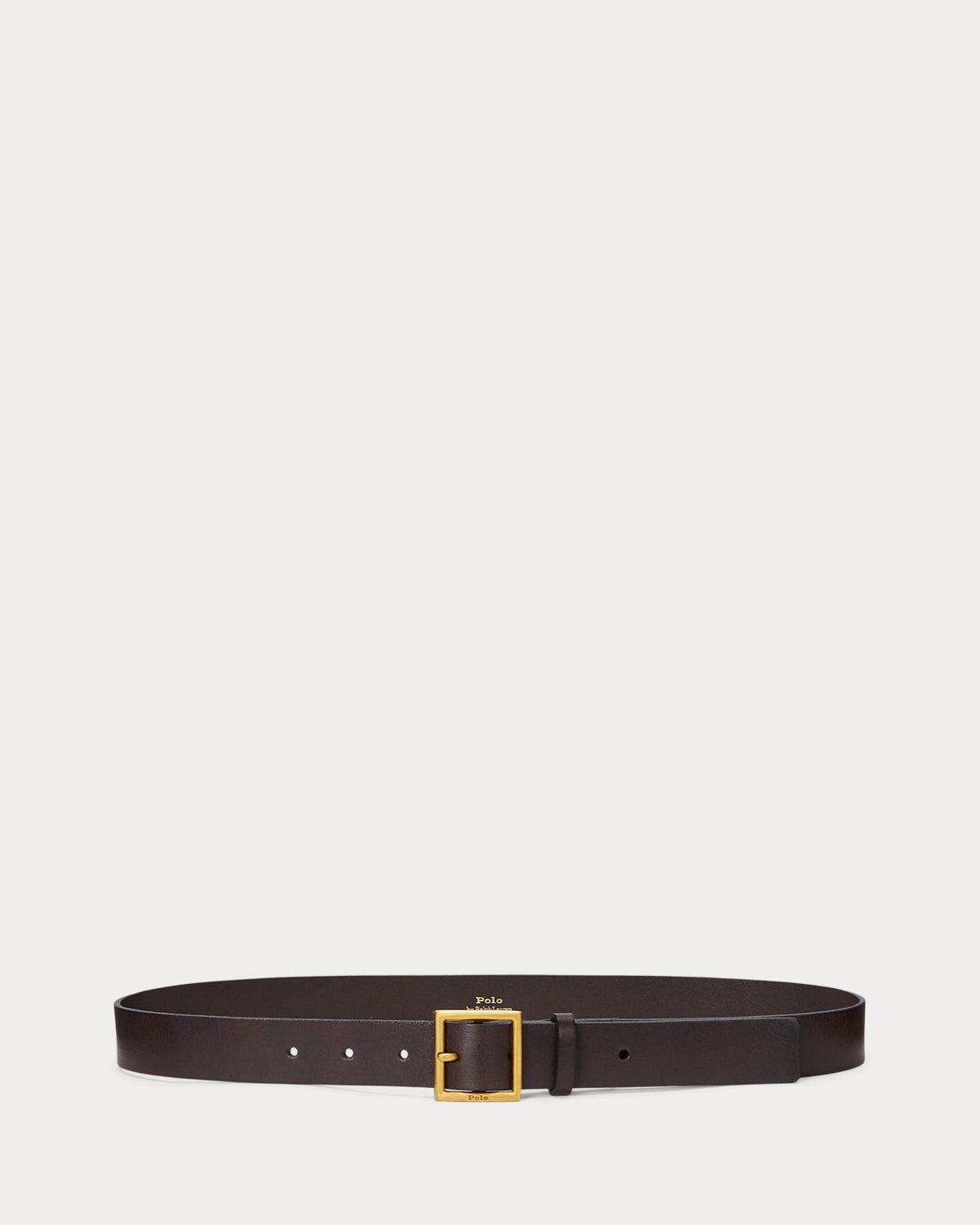 Polo Ralph Lauren ტყავის ქამარი კვადრატული ბალთით
