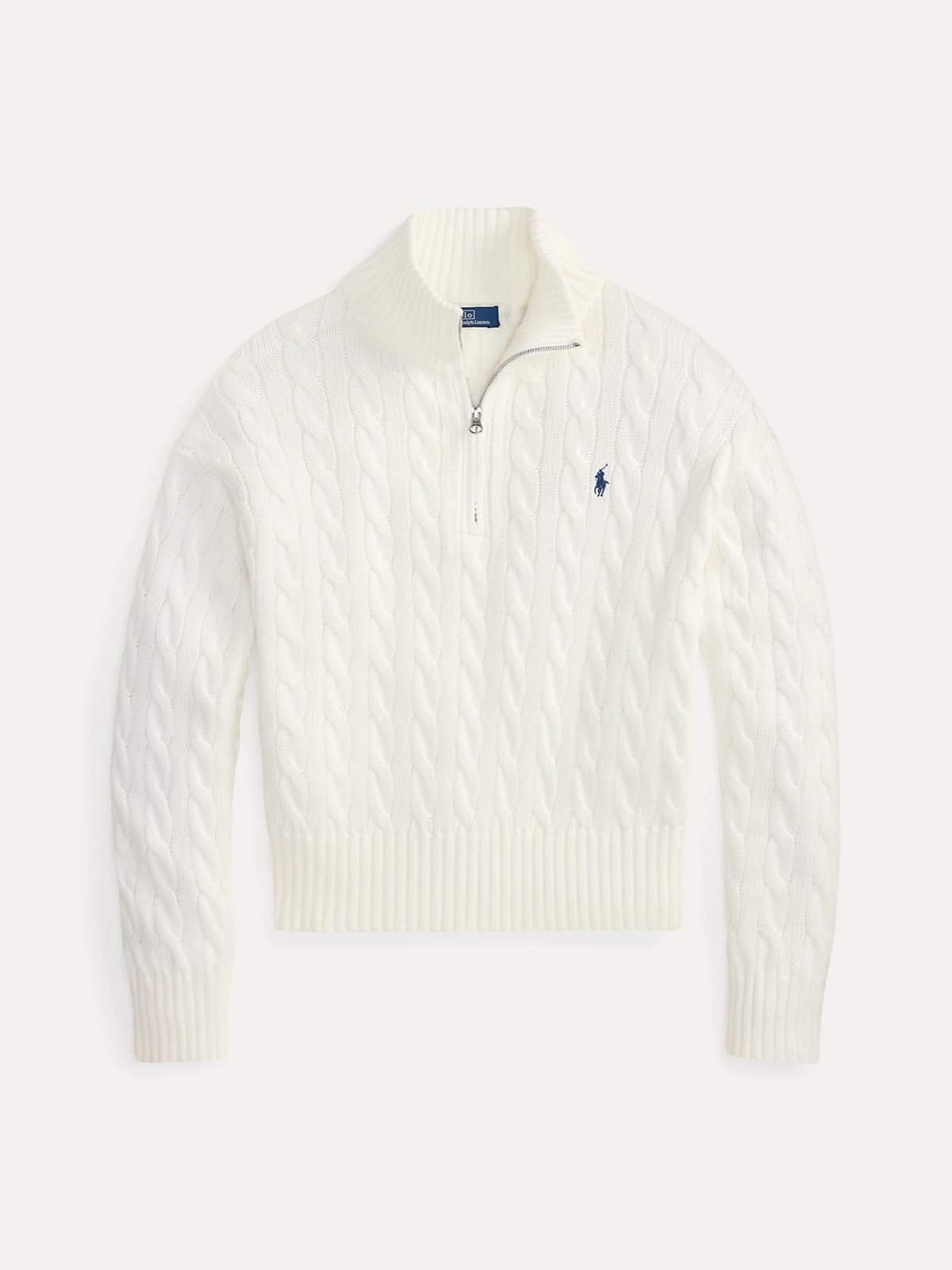 Polo Ralph Lauren წნული სვიტერი ელვით