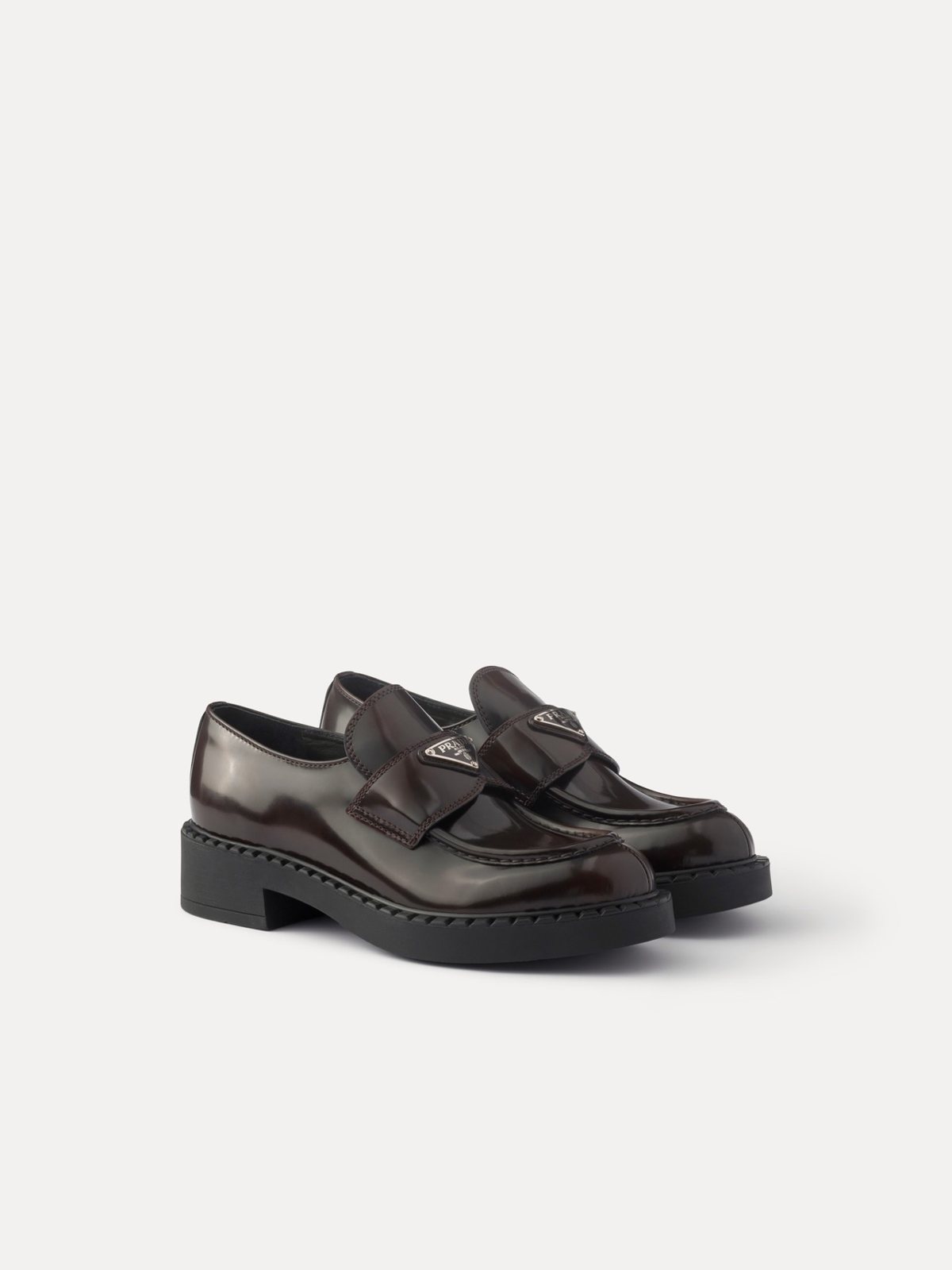 Prada ლოფერები Chocolate